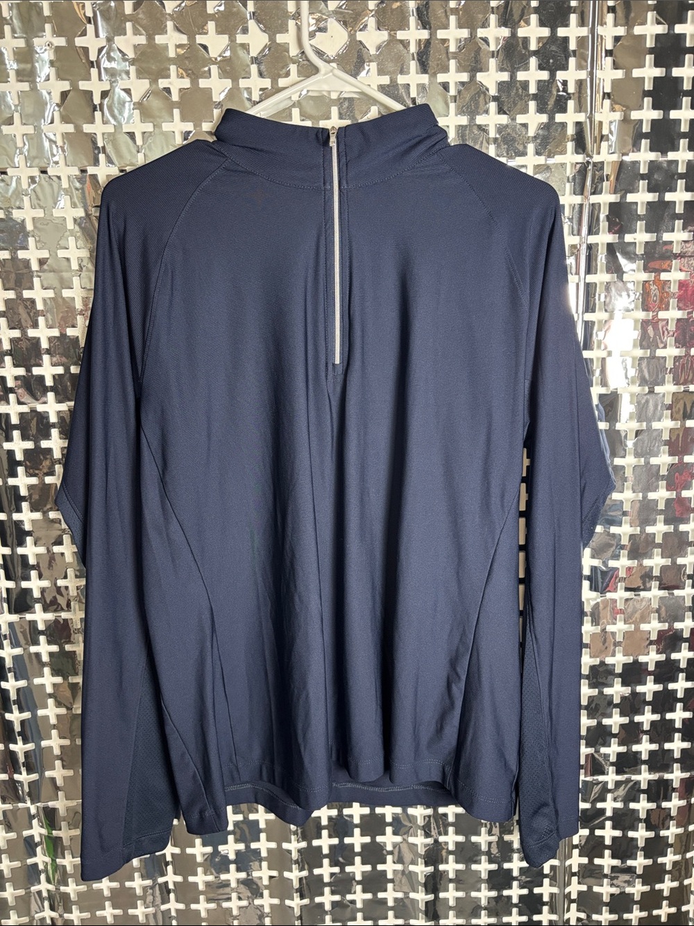 Women's Navy Quarter-Zip Performance Sweater